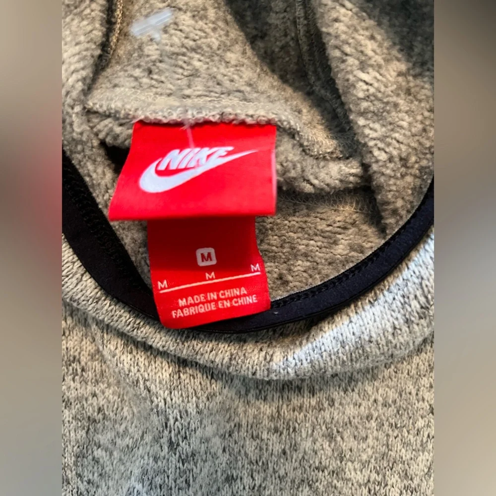 Nike Women's Sportswear Summit Hoodie Medium light gray black trim athlesure - Picture 11 of 11